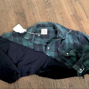 LF Cropped Sweatshirt/ Flannel